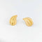 Boucles d'oreilles Boucles d'oreilles feuille stylisée en or jaune 18 carats 58 Facettes 32681