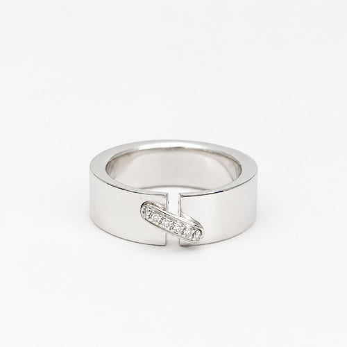 Bague 54 Chaumet Liens - Bague en or blanc et diamants 58 Facettes 32657