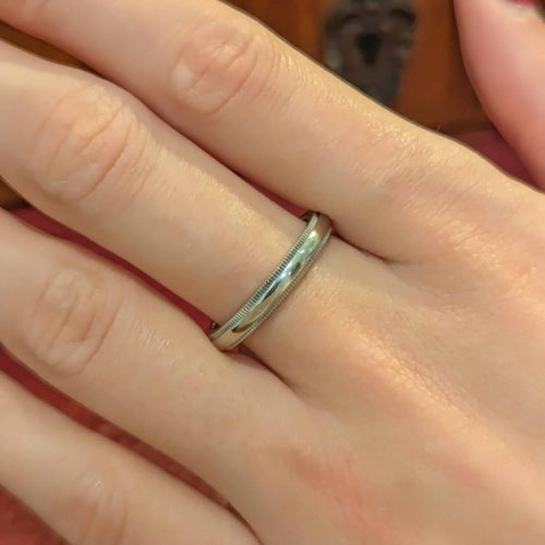 Bague 59 Tiffany & Co Together - Alliance en platine 58 Facettes 33379