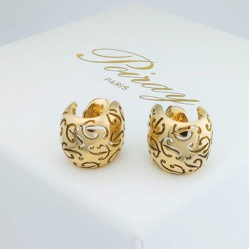 Boucles d'oreilles Poiray - Boucles d'oreilles en or jaune 58 Facettes 32188