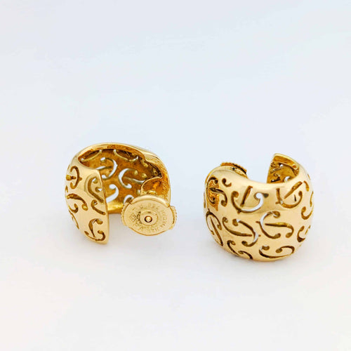 Boucles d'oreilles Poiray - Boucles d'oreilles en or jaune 58 Facettes 32188