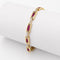 Bracelet Bracelet en or jaune 18 carats, rubis et diamants 58 Facettes 33380