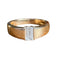 Bague 56 Solitaire - Bague en or jaune 18 carats diamant rectangle 58 Facettes 373