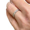 Bague 53 Bague - Alliance en or blanc et diamants 58 Facettes 365
