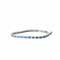 Bracelet Salvini Régina - Bracelet rivière en or blanc 18 carats, saphirs et diamants 58 Facettes 350