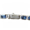 Bracelet Salvini Régina - Bracelet rivière en or blanc 18 carats, saphirs et diamants 58 Facettes 350