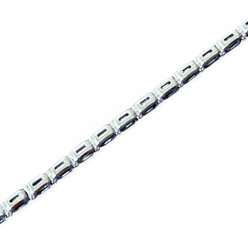 Bracelet Salvini Régina - Bracelet rivière en or blanc 18 carats, saphirs et diamants 58 Facettes 350