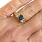 Ring med safirer og diamanter i 18 karat guld 