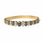 Bracelet Bracelet Jonc - Bracelet serti de saphirs et diamants en or jaune 18 carats 58 Facettes 339