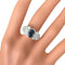 Bague 50 Bague jonc en or blanc 18 carats saphir et diamants 58 Facettes 340