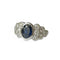 Bague 50 Bague jonc en or blanc 18 carats saphir et diamants 58 Facettes 340