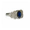 Bague 50 Bague jonc en or blanc 18 carats saphir et diamants 58 Facettes 340