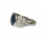Bague 50 Bague jonc en or blanc 18 carats saphir et diamants 58 Facettes 340
