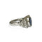 Bague 50 Bague jonc en or blanc 18 carats saphir et diamants 58 Facettes 340