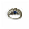 Bague 50 Bague jonc en or blanc 18 carats saphir et diamants 58 Facettes 340
