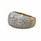 Bague 54 Bague pavée de diamants en or 18 carats 58 Facettes 330