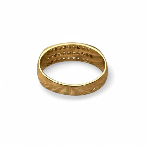 Bague 50 Bague jonc en or jaune 18 carats et diamants 58 Facettes 331