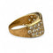 Bague 54 Bucherer - Bague pavée diamants en or jaune 18 carats 58 Facettes 312