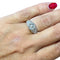 Bague 56 Solitaire illusion - Bague en or jaune et or blanc 18 carats diamants 58 Facettes 296
