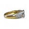 Bague 56 Solitaire illusion - Bague en or jaune et or blanc 18 carats diamants 58 Facettes 296