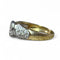 Bague 56 Solitaire illusion - Bague en or jaune et or blanc 18 carats diamants 58 Facettes 296