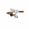 Bague 53 Toi et Moi - Bague rubis et diamant en or rose 18 carats 58 Facettes 295