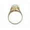 Bague 51 Bague ancienne ajourée sertie d'une opale cabochon en or jaune 58 Facettes 321