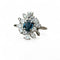 Bague 58 Bague fleur saphir et diamants en or blanc 18 carats 58 Facettes 256