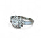 Bague 49 Solitaire - Bague diamant en or blanc 18 carats et platine 58 Facettes 225