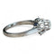 Bague 49 Solitaire - Bague diamant en or blanc 18 carats et platine 58 Facettes 225