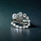 Bague 54 Bague serpentine en or blanc 18 carats sertie de diamants 1,20 ct 58 Facettes 194
