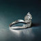 Bague 54 Bague serpentine en or blanc 18 carats sertie de diamants 1,20 ct 58 Facettes 194