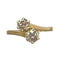 Bague 58 Bague toi et moi - Bague diamants en or jaune 18 carats 58 Facettes 218