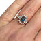 Bague 54 Bague marguerite saphir et diamants en or blanc 18 carats 58 Facettes 147