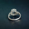 Bague 54 Bague marguerite saphir et diamants en or blanc 18 carats 58 Facettes 147
