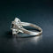 Bague 54 Bague marguerite saphir et diamants en or blanc 18 carats 58 Facettes 147