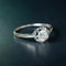 Bague 55 Solitaire - Bague ancienne en or blanc 18 carats diamant 58 Facettes 198