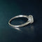 Bague 55 Solitaire - Bague ancienne en or blanc 18 carats avec diamant 0,50 ct 58 Facettes 198