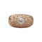 Bague 54 Bague dôme en or rose 18 carats, diamant 0,50 ct et saphirs roses 58 Facettes 197