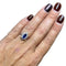 Bague 53 Bague marquise en or blanc 18 carats, saphir 0,80 ct et diamants 1,50 ct 58 Facettes 88