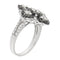 Bague Guidetti - Bague en or blanc avec diamants blancs et noirs 58 Facettes G3556