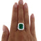 Bague Guidetti - Bague en or blanc avec émeraude et diamants 58 Facettes G3552
