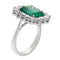 Bague Guidetti - Bague en or blanc avec émeraude et diamants 58 Facettes G3552