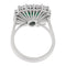 Bague Guidetti - Bague en or blanc avec émeraude et diamants 58 Facettes G3552