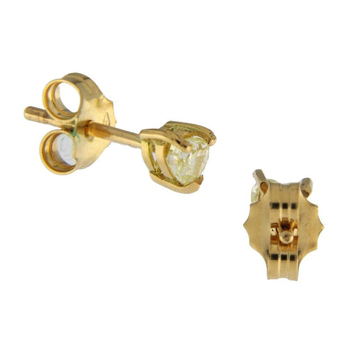 Boucles d'oreilles Guidetti - Orecchini point de lumière en or jaune et diamants fancy yellow 58 Facettes G3547
