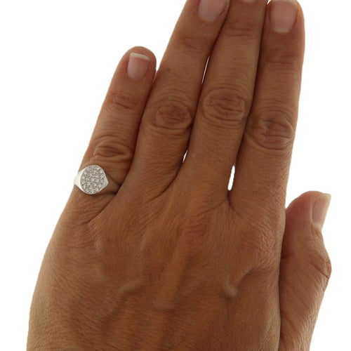 Bague Zoccai - Bague de petit doigt en or blanc diamants 58 Facettes G3635
