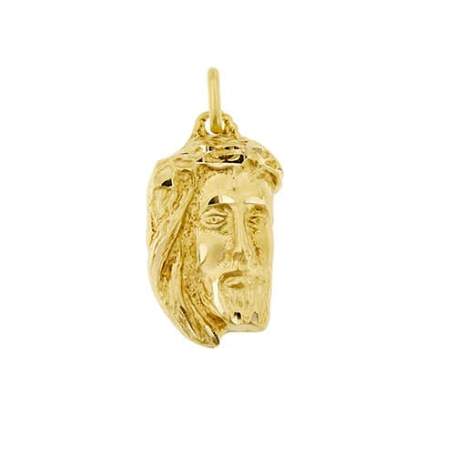 Pendentif Pendentif visage du Christ en or jaune 18 ct 58 Facettes 35972