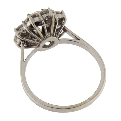 Bague Anello marguerite en or blanc et diamants 58 Facettes G3890