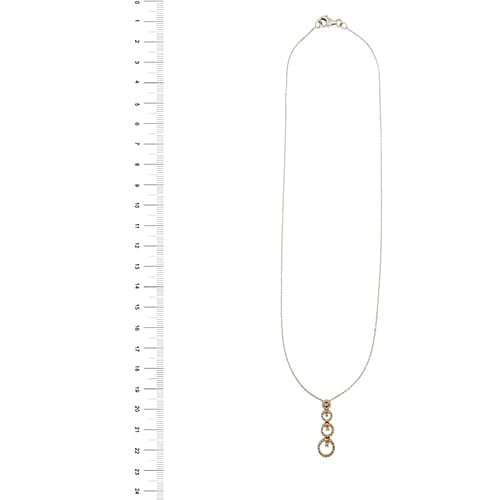 Collier Gioielli di Valenza - Collier en or blanc et or rose avec diamants 58 Facettes 28599