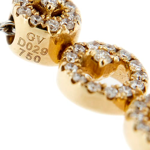 Collier Gioielli di Valenza - Collier en or blanc et or rose avec diamants 58 Facettes 28599